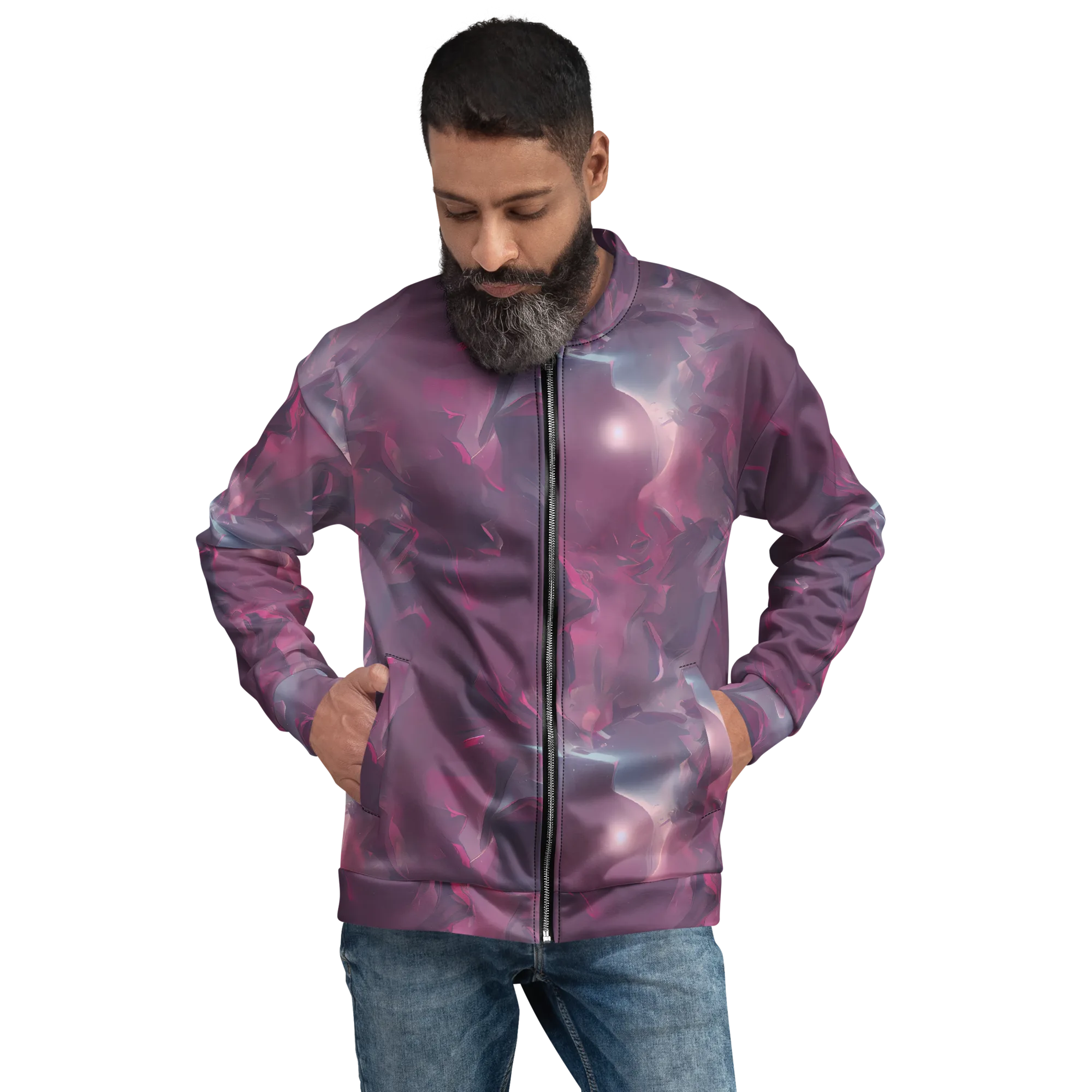 Vertex Visions on Bomber Jacket — Front