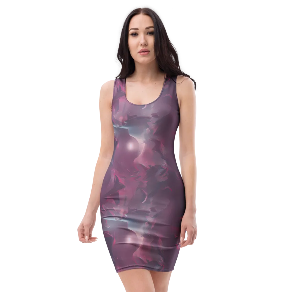 Vertex Visions on Bodycon Dress — Front