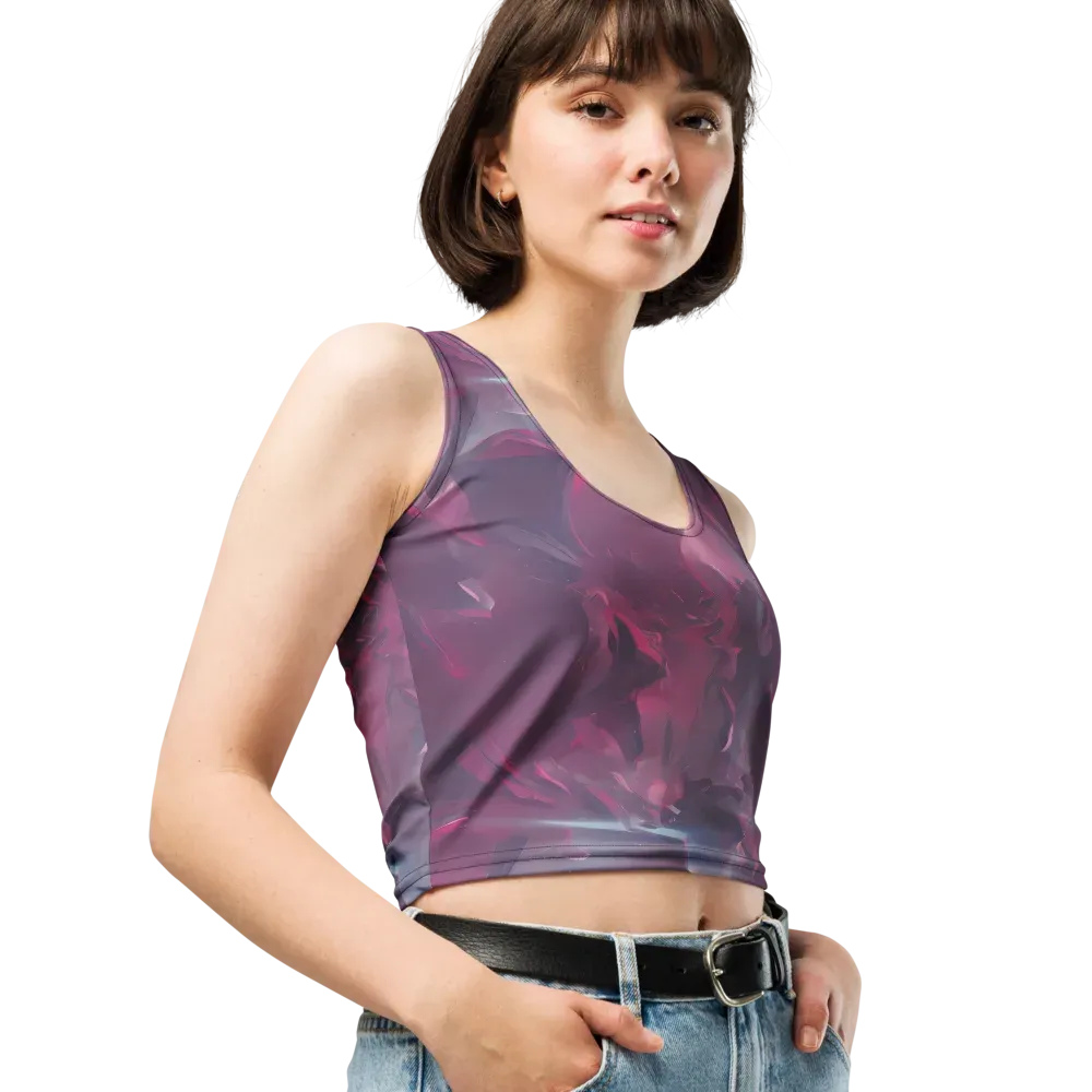 Vertex Visions on Crop Top — Right Front