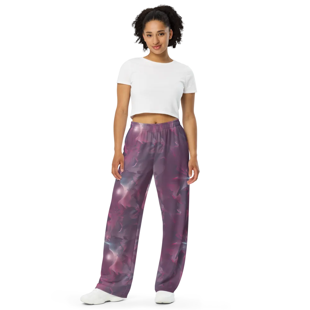 Vertex Visions on Wide-Leg Pants — Front