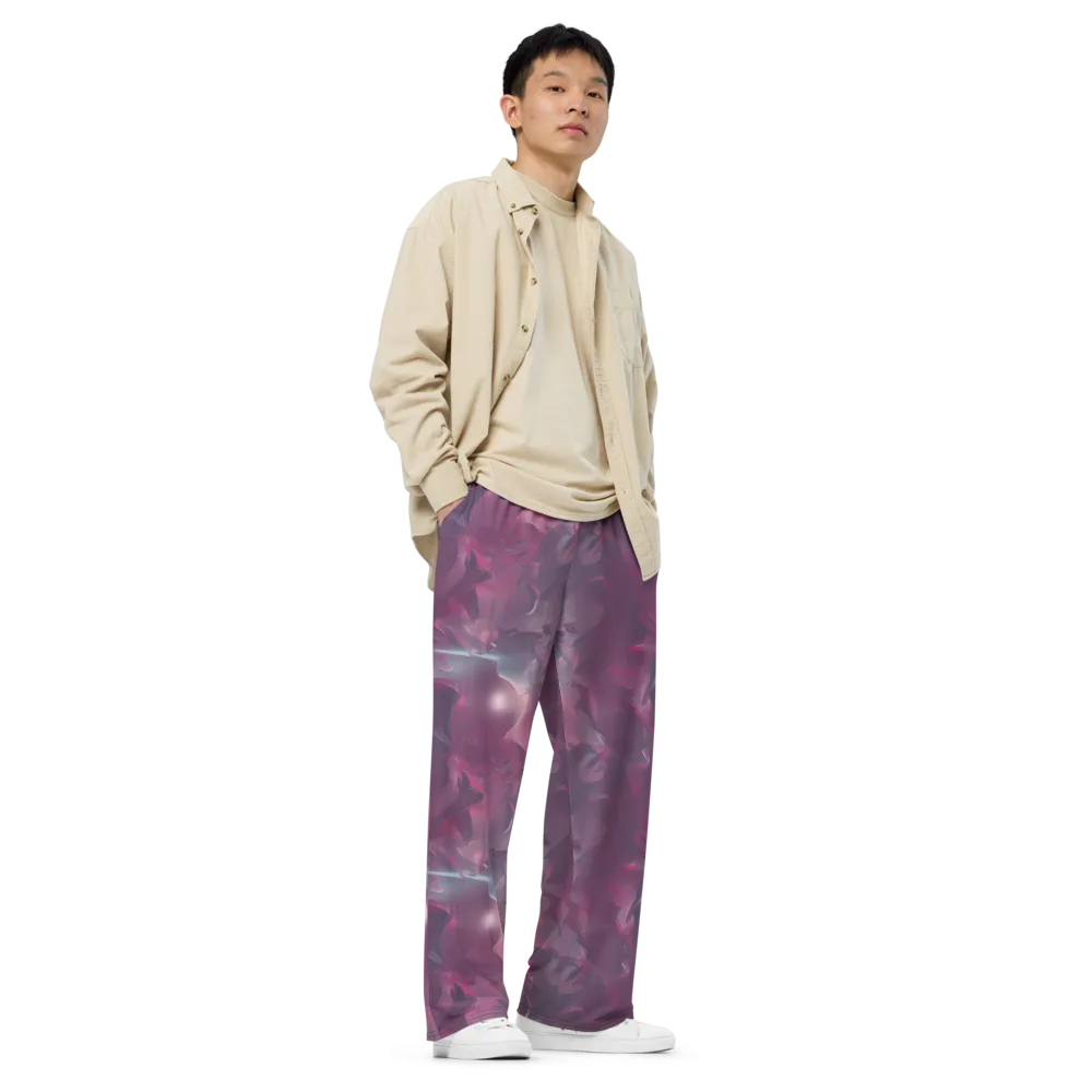 Vertex Visions on Wide-Leg Pants — Right Front