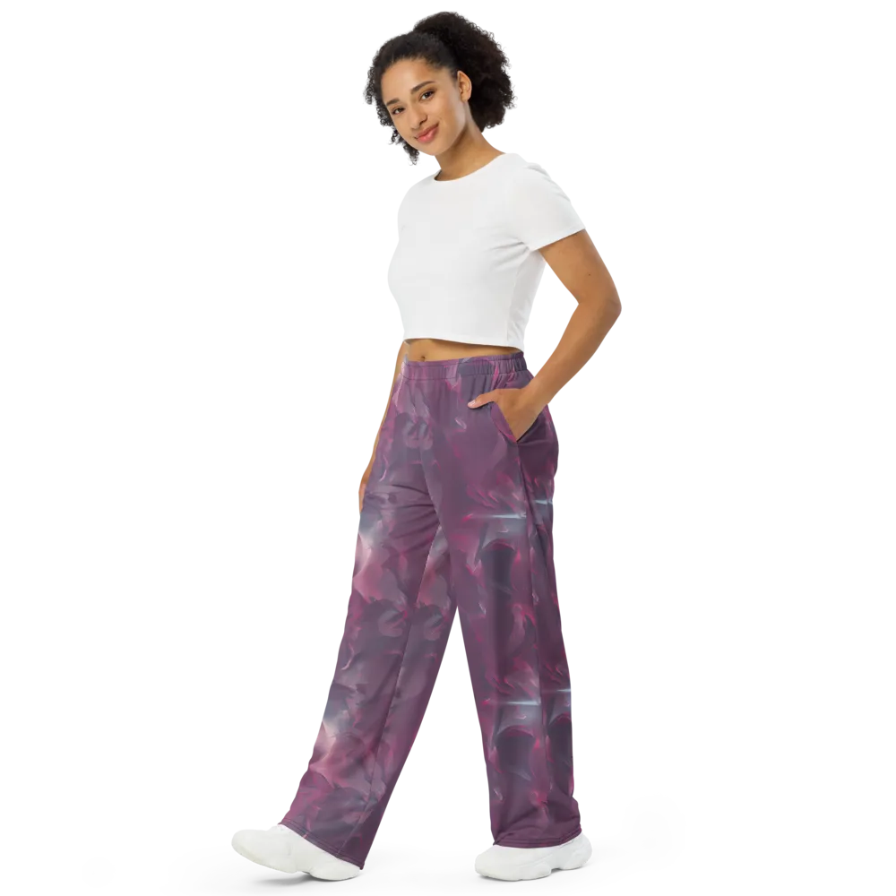 Vertex Visions on Wide-Leg Pants — Left Front