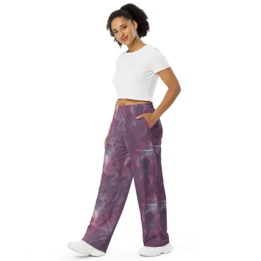 Vertex Visions on a Wide-Leg Pants