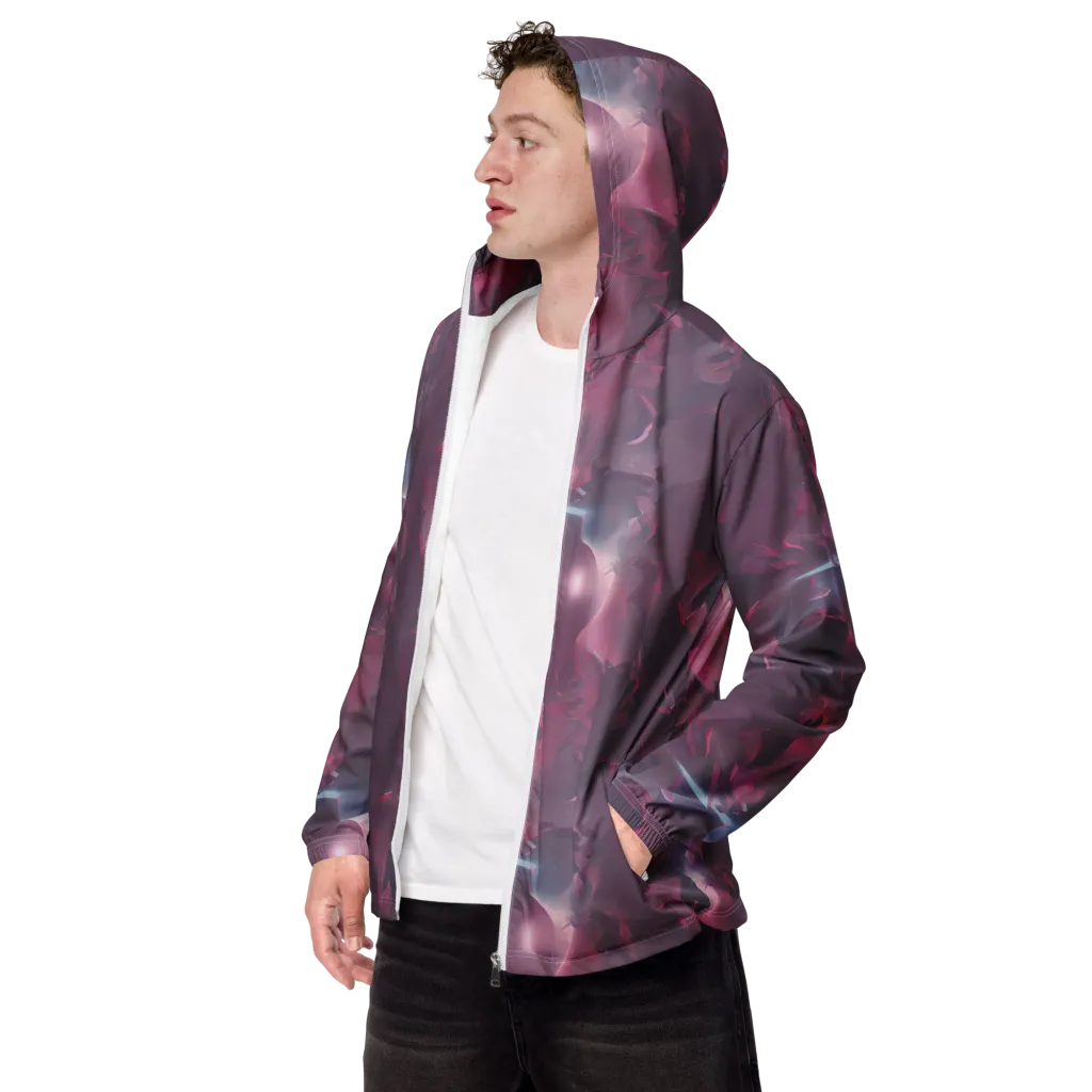 Vertex Visions on Men's Windbreaker — Left Front