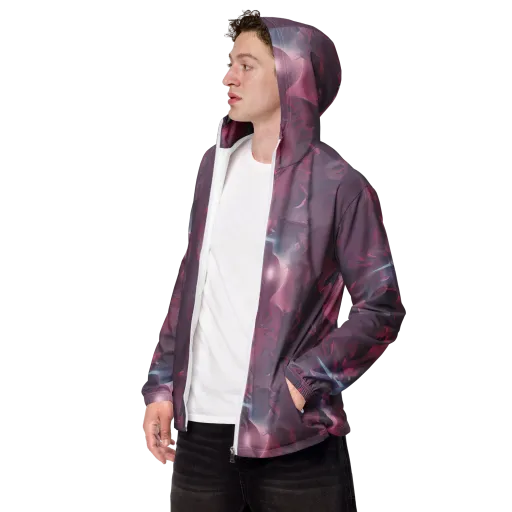 Vertex Visions on a Men's Windbreaker