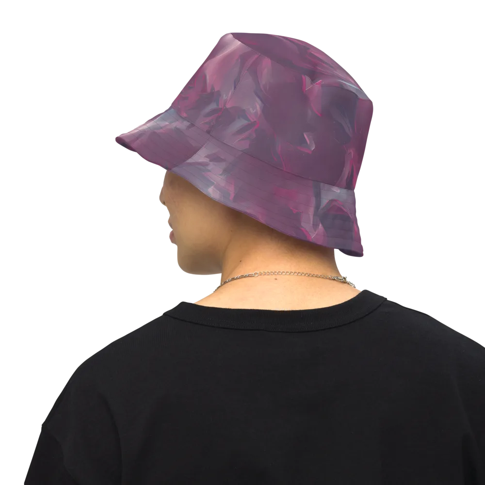 Vertex Visions on Reversible Bucket Hat — Back Inside