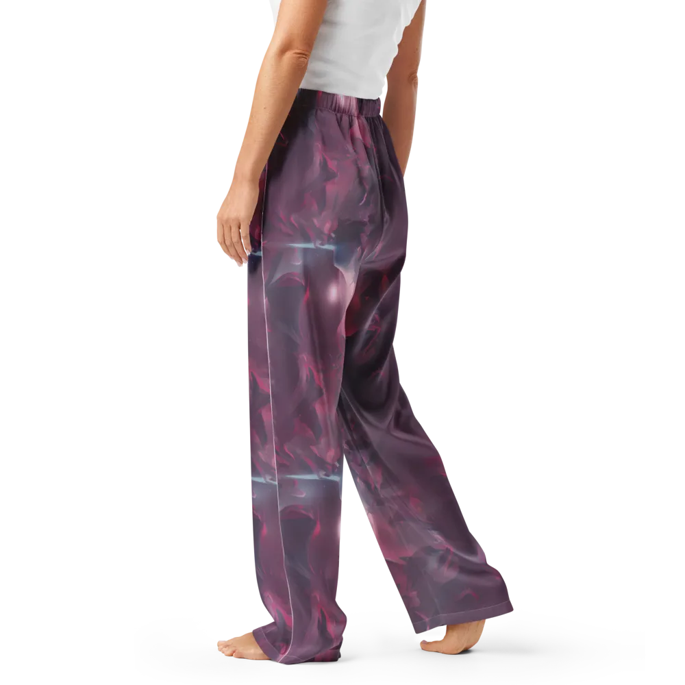 Vertex Visions on Women's Pajama Pants — Left