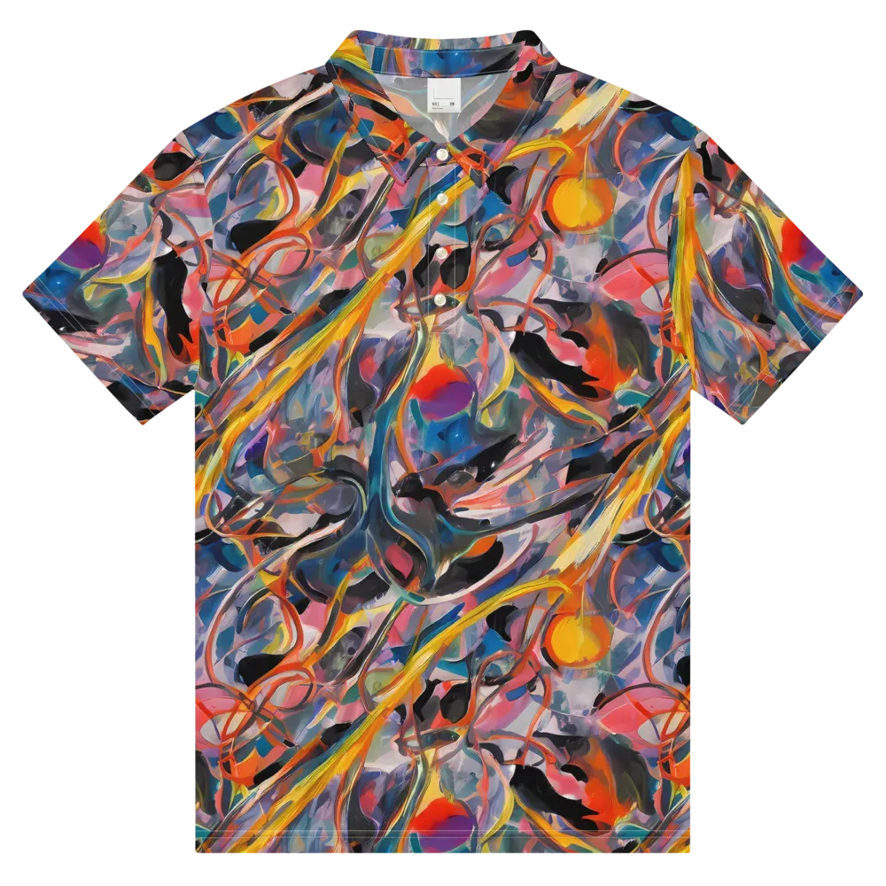 Brazen Rhapsody on Men's Slim Fit Polo Shirt — Front