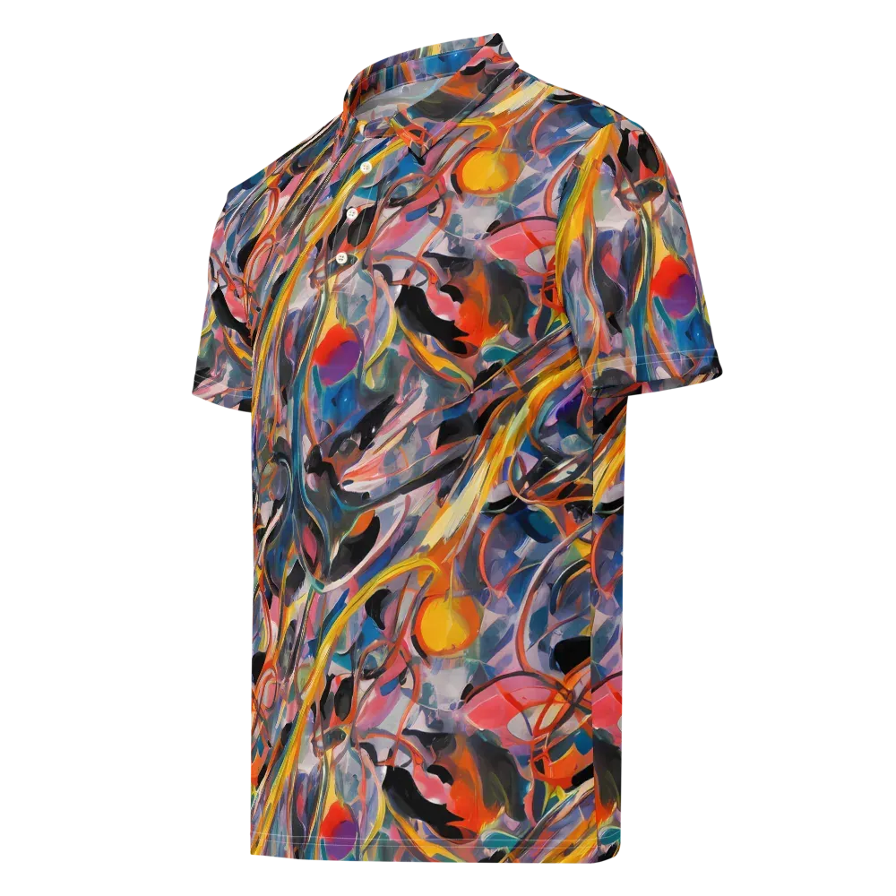 Brazen Rhapsody on Men's Slim Fit Polo Shirt — Left Front