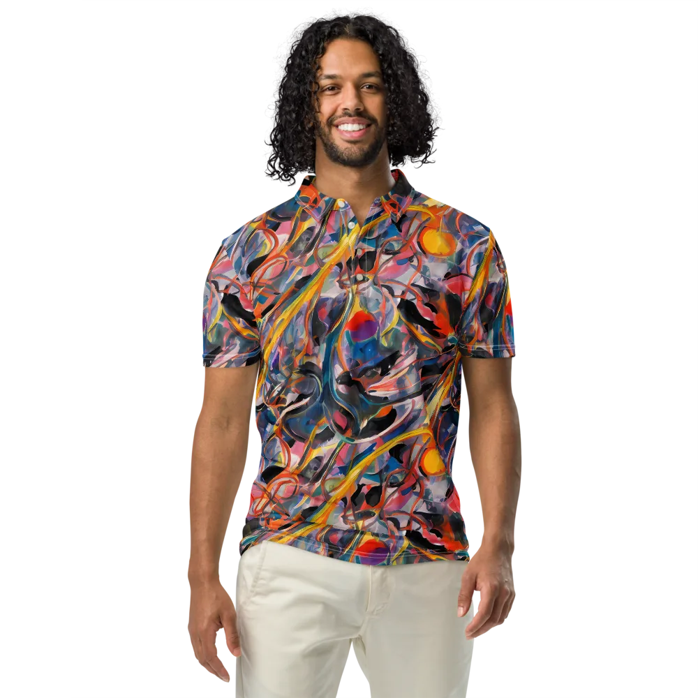 Brazen Rhapsody on Men's Slim Fit Polo Shirt — Front