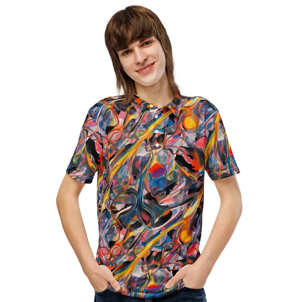 Brazen Rhapsody on Men's Slim Fit Polo Shirt — Front