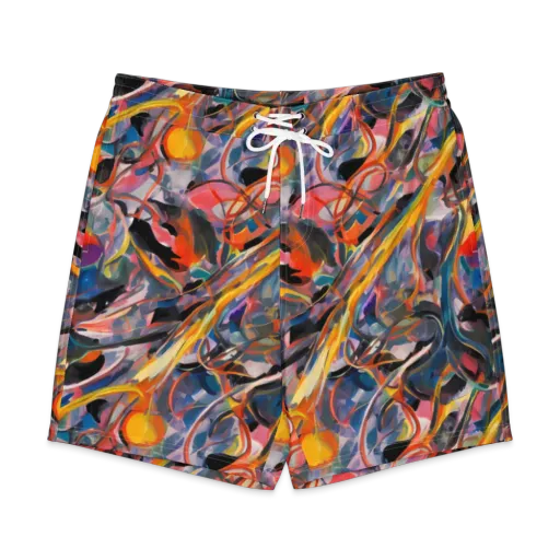 Brazen Rhapsody on a Men's Board Shorts