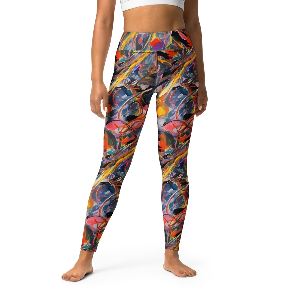 Brazen Rhapsody on Yoga Leggings — Front