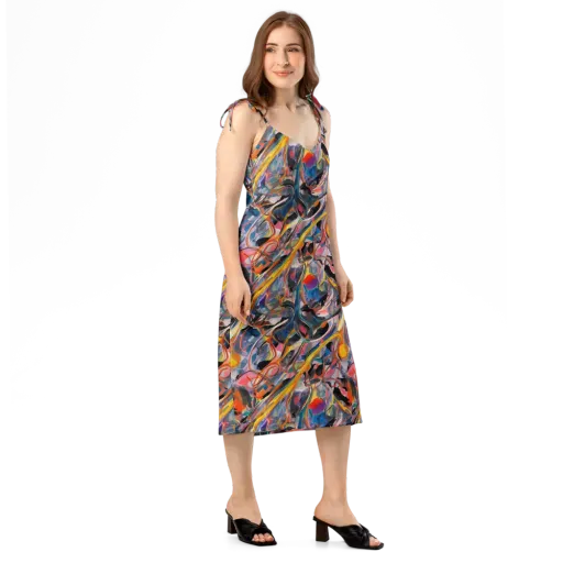Brazen Rhapsody on a Slip Dress
