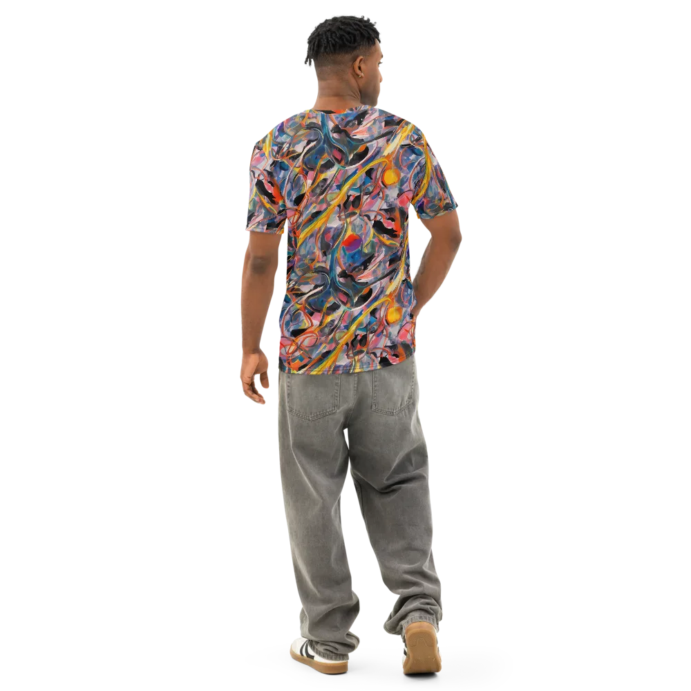 Brazen Rhapsody on Men's Cotton Crew Neck T-Shirt — Back