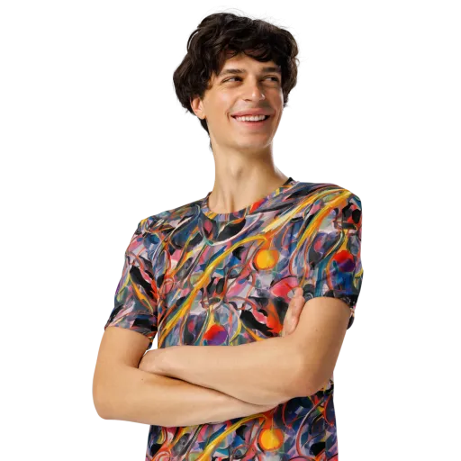 Brazen Rhapsody on a Men's Crew Neck T-Shirt