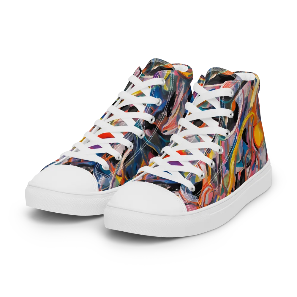 Brazen Rhapsody on Women's High Top Canvas Shoes — Left Front
