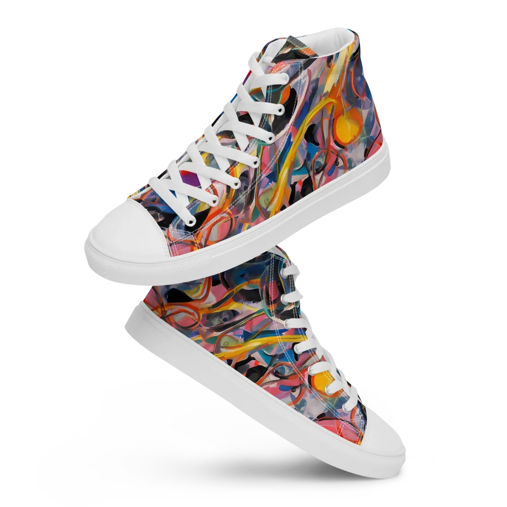 Brazen Rhapsody on Women's High Top Canvas Shoes — Front