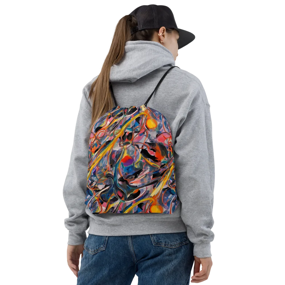 Brazen Rhapsody on Drawstring Bag — Front