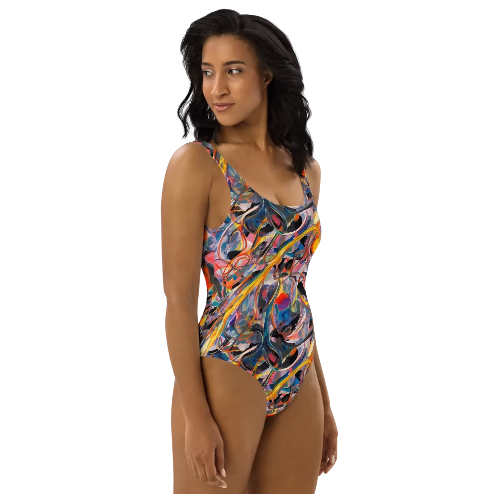 Brazen Rhapsody on One-Piece Swimsuit — Right