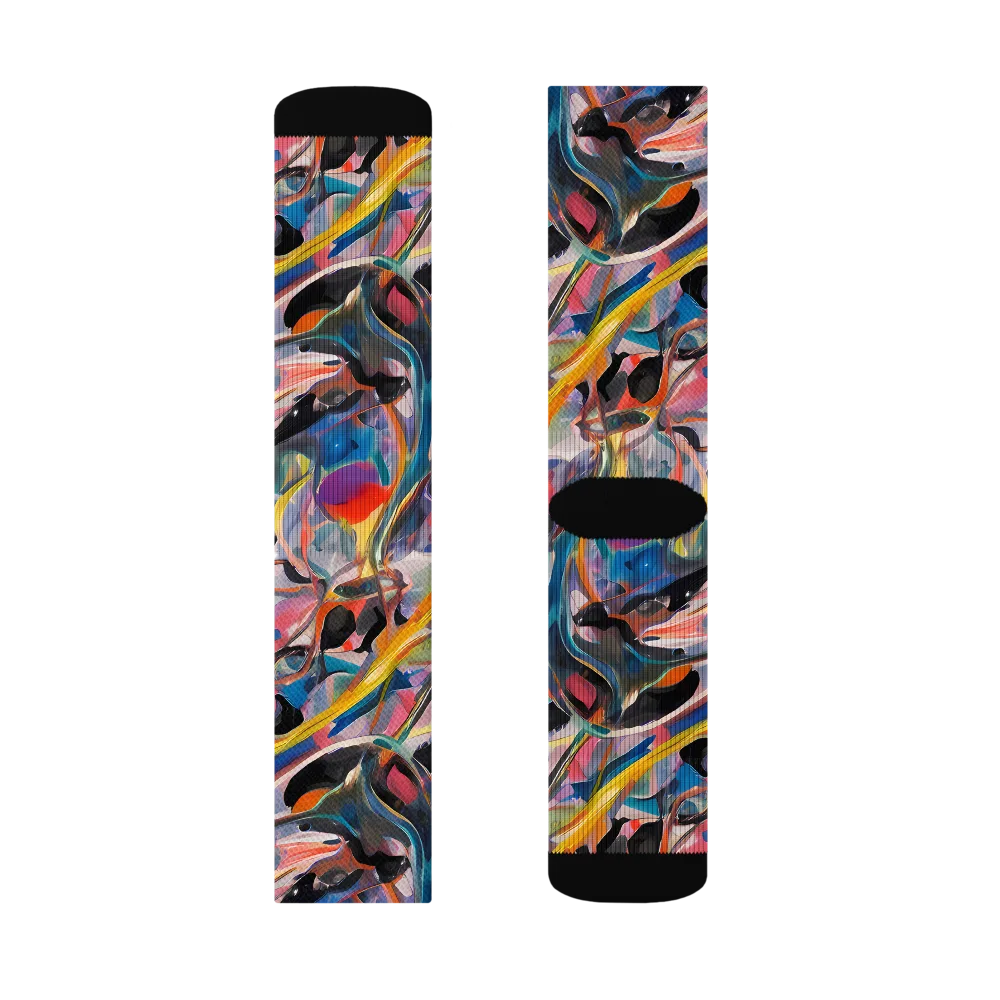 Brazen Rhapsody on Socks — Left Sock