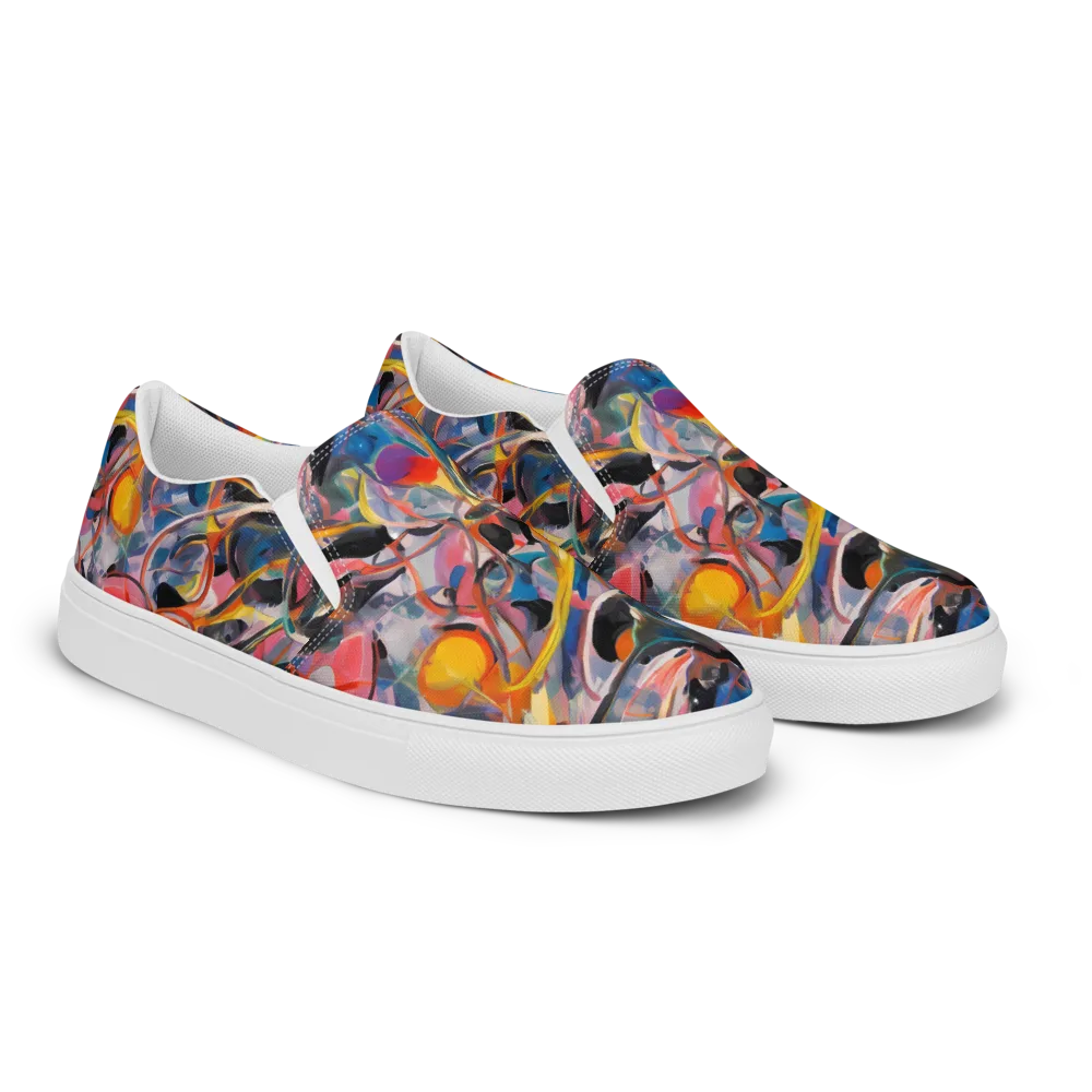 Brazen Rhapsody on Women's Slip-On Canvas Shoes — Right Front