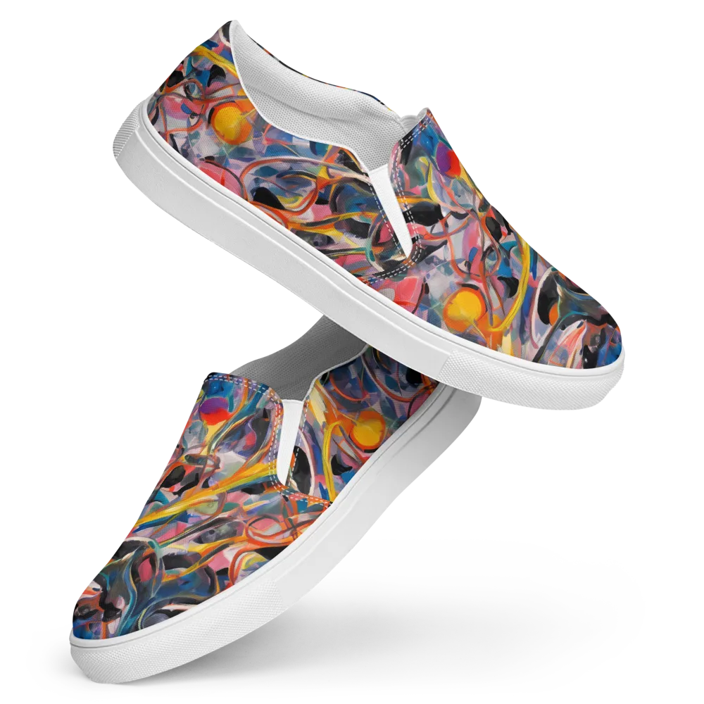 Brazen Rhapsody on Women's Slip-On Canvas Shoes — Front