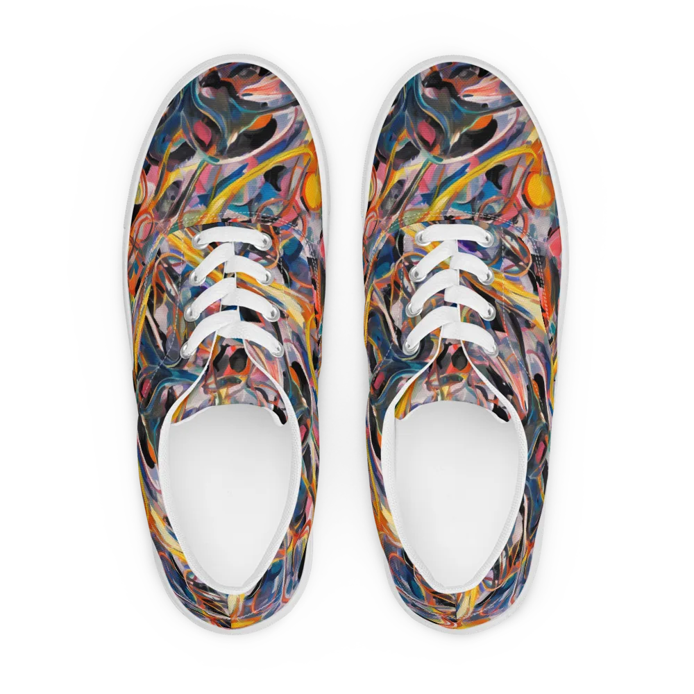 Brazen Rhapsody on Men's Lace-Up Canvas Shoes — Front