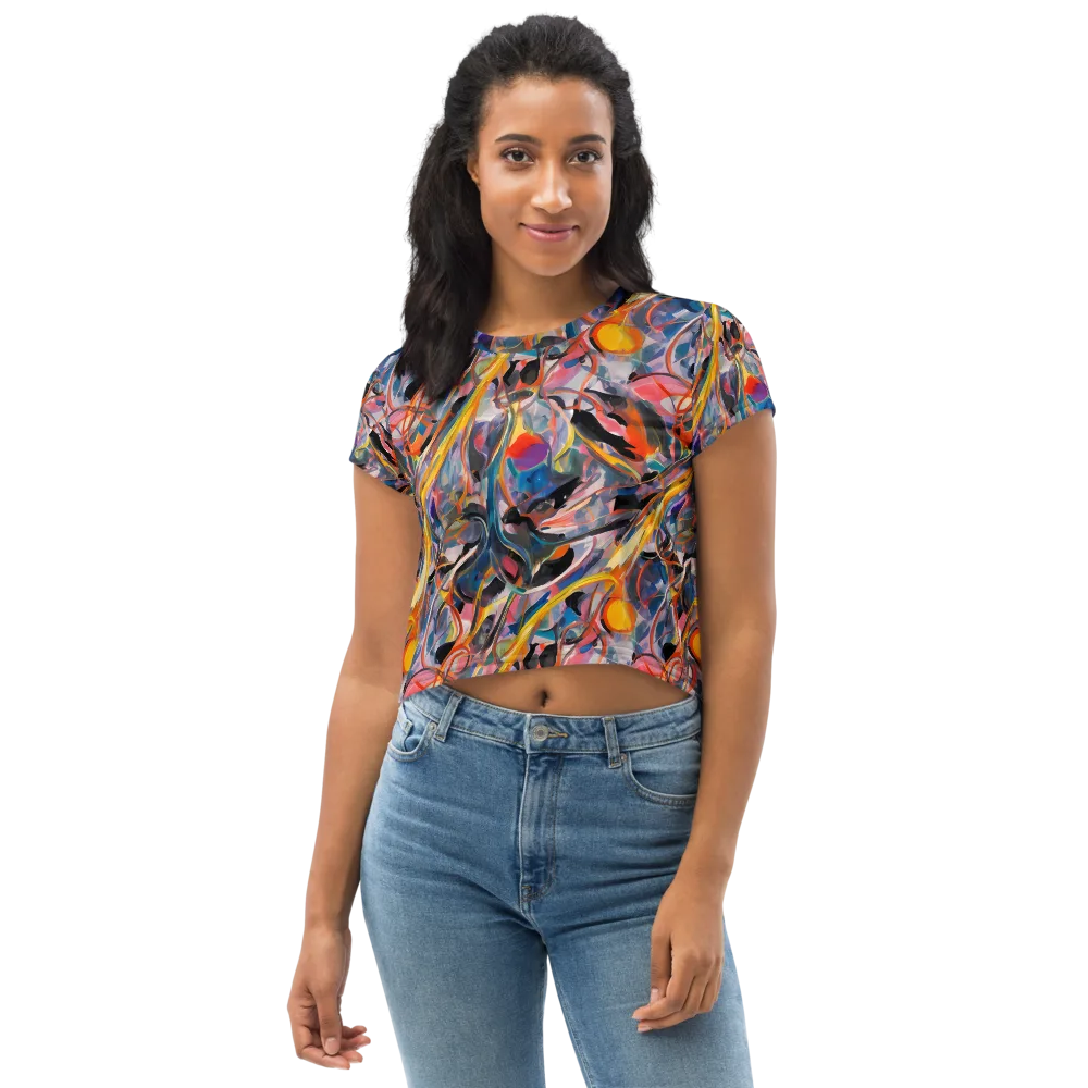 Brazen Rhapsody on Crop Tee — Front
