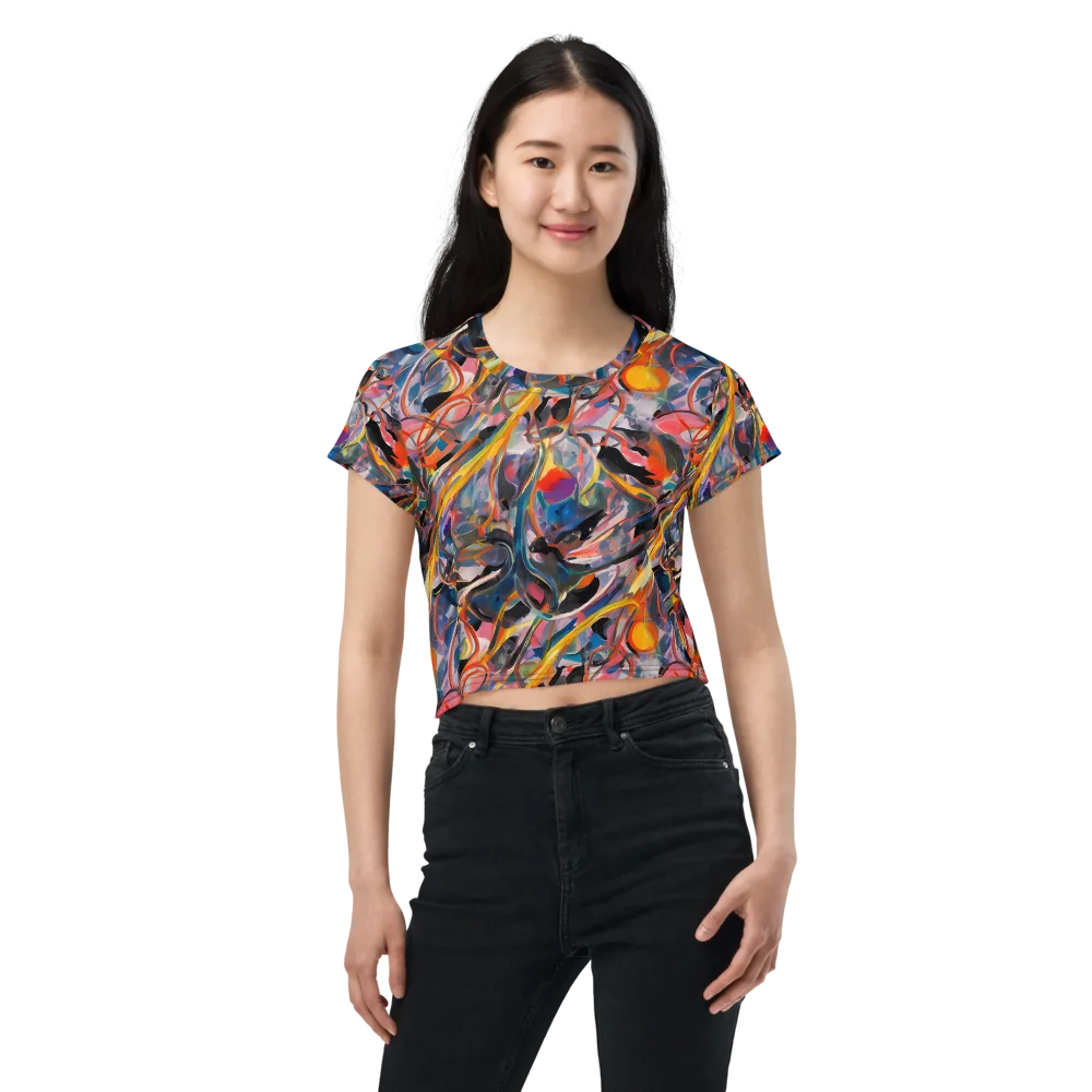 Brazen Rhapsody on Crop Tee — Front