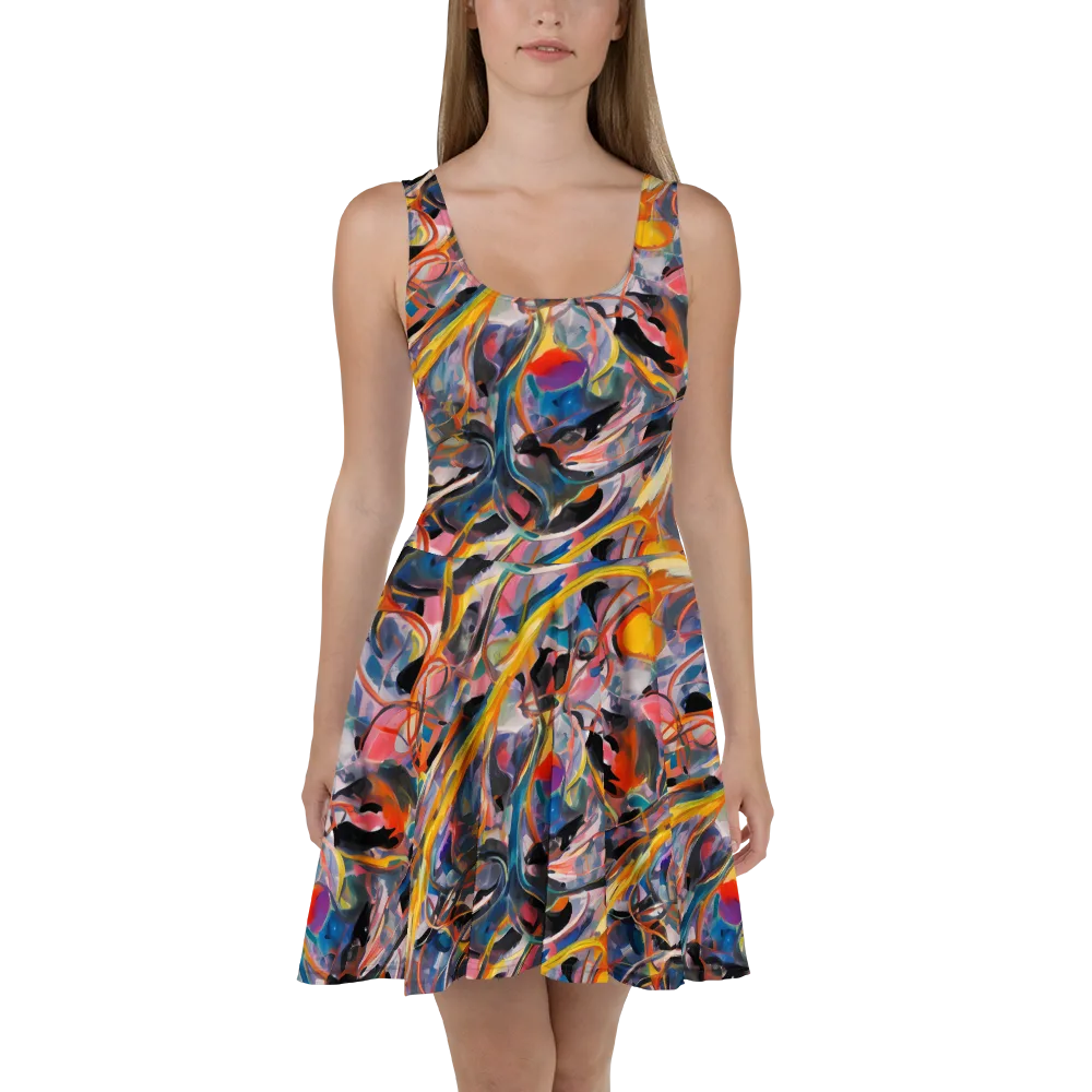 Brazen Rhapsody on Skater Dress — Front