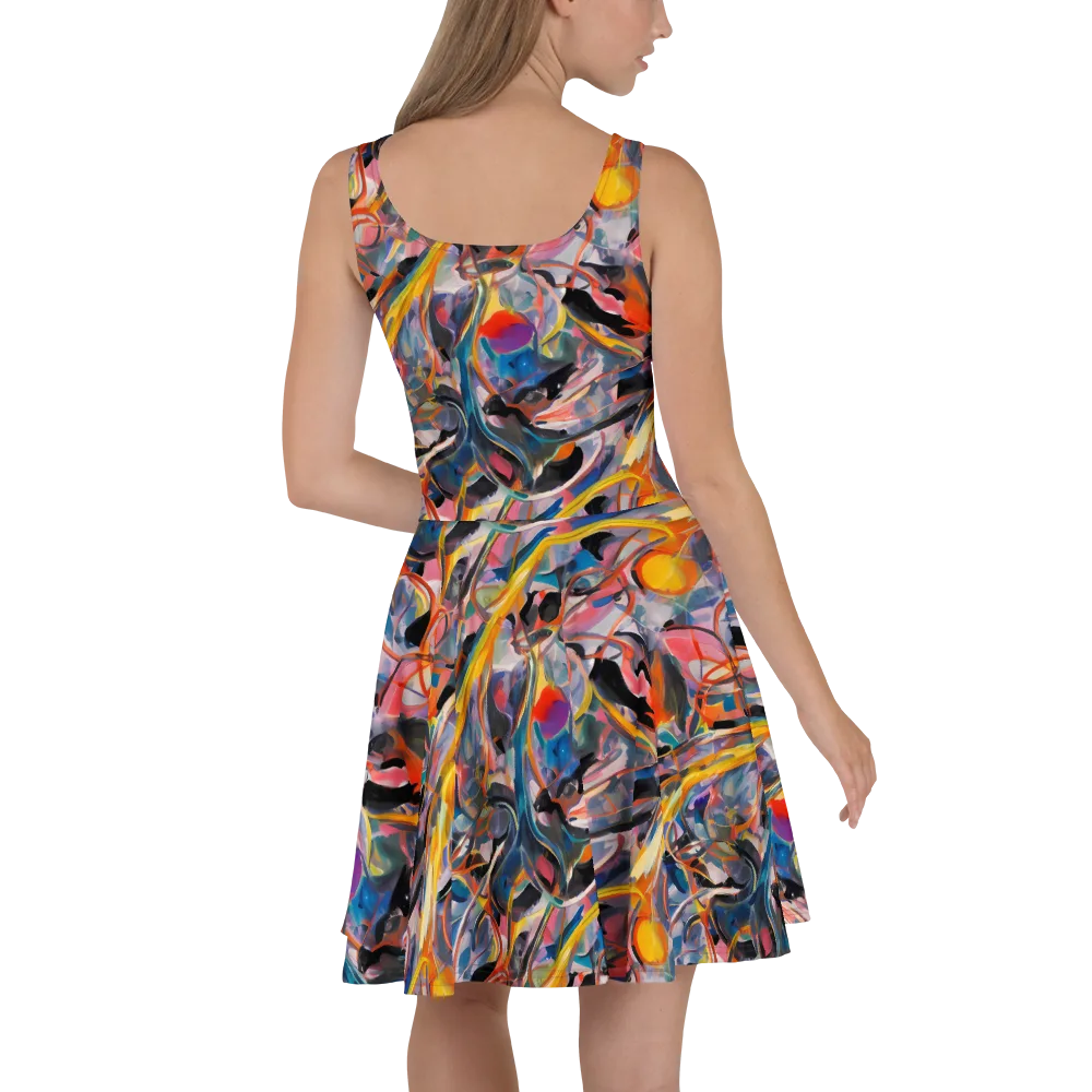 Brazen Rhapsody on Skater Dress — Back