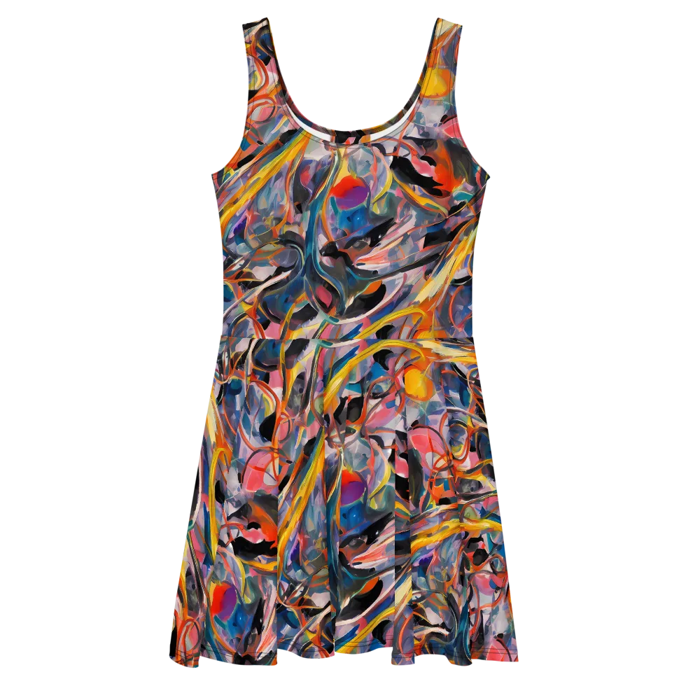Brazen Rhapsody on Skater Dress — Front