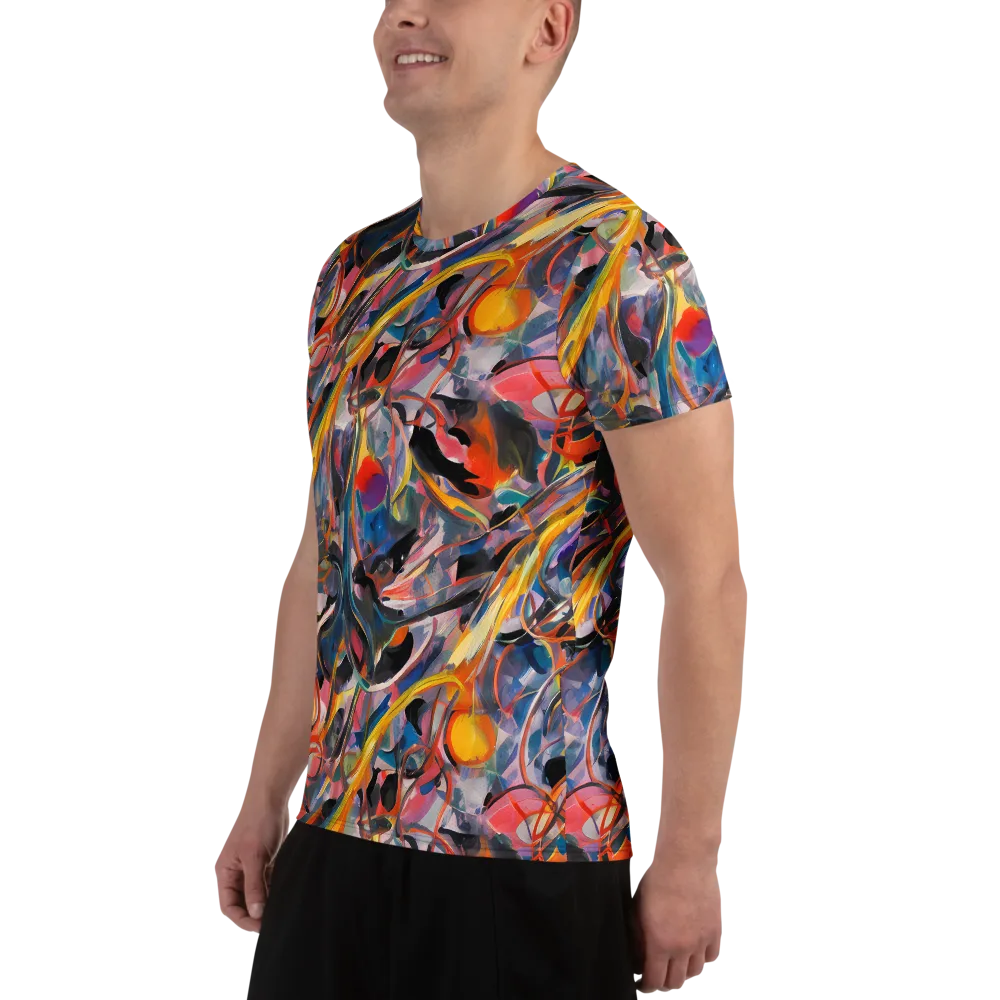 Brazen Rhapsody on Men's Athletic T-Shirt — Left