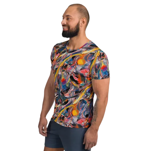 Brazen Rhapsody on a Men's Athletic T-Shirt