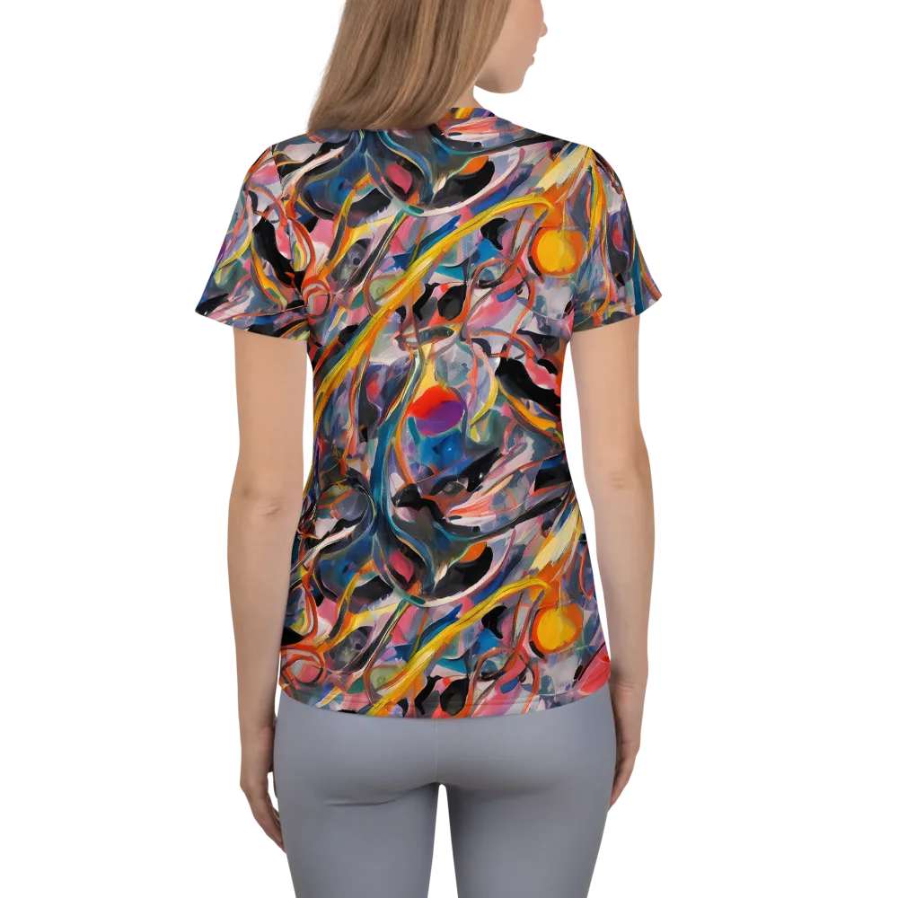 Brazen Rhapsody on Women's Athletic T-Shirt — Back