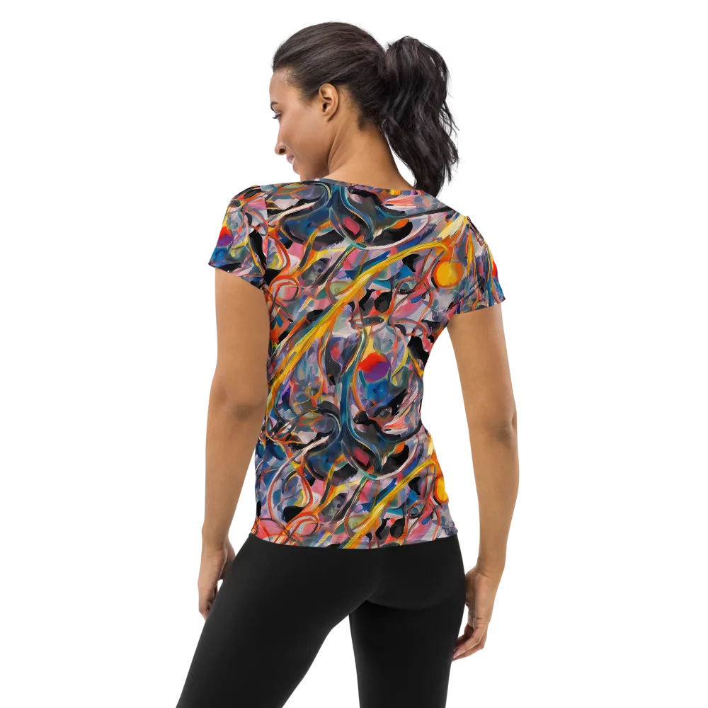 Brazen Rhapsody on Women's Athletic T-Shirt — Back