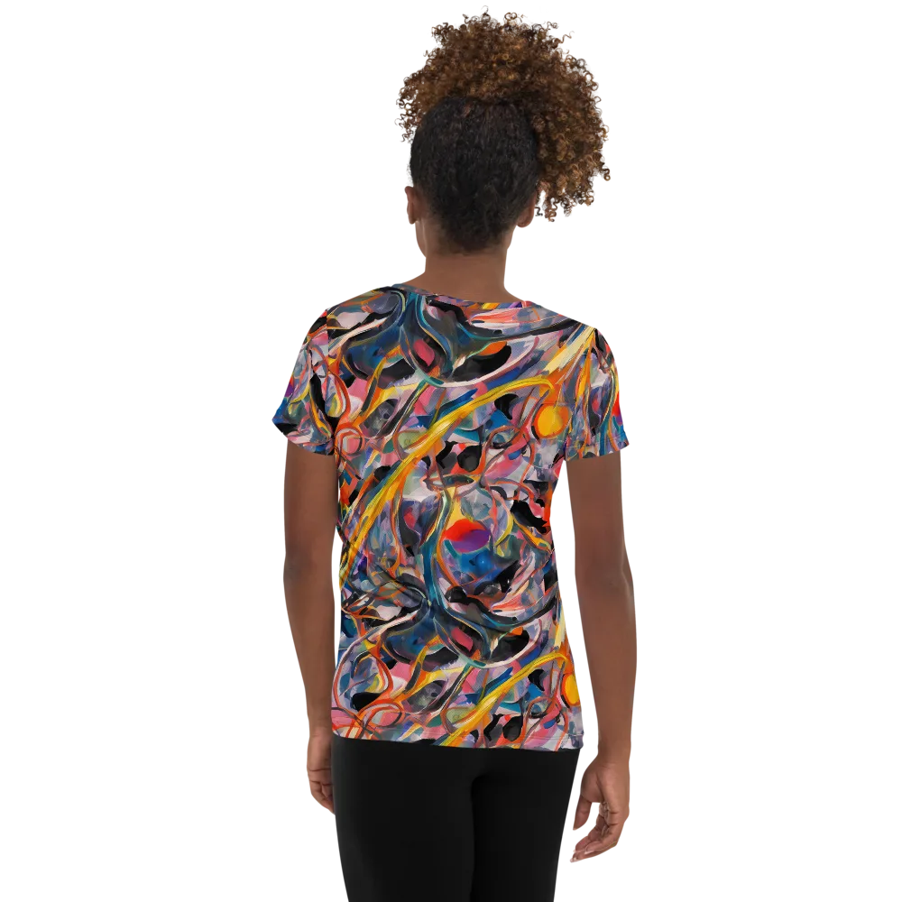 Brazen Rhapsody on Women's Athletic T-Shirt — Back