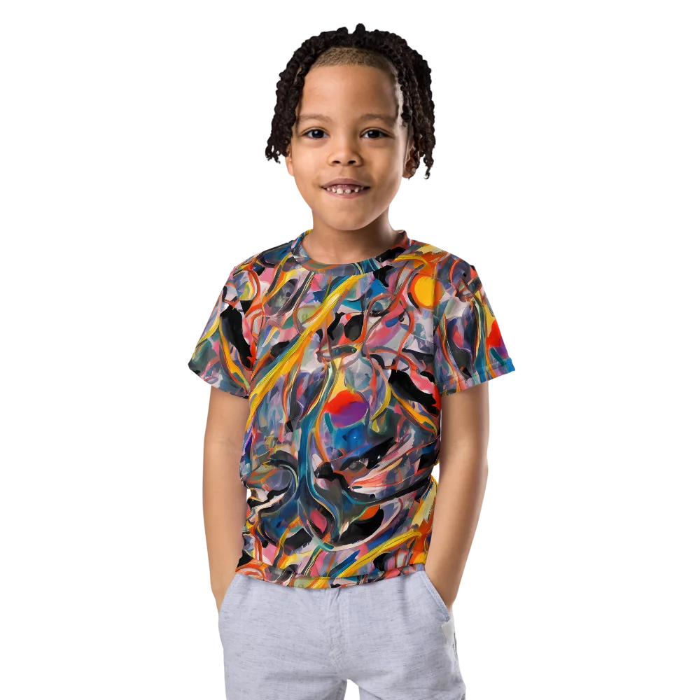 Brazen Rhapsody on Kids Crew Neck T-Shirt — Front
