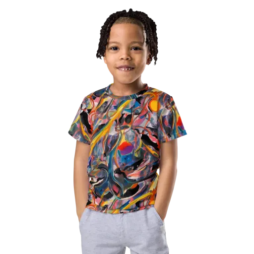 Brazen Rhapsody on a Kids Crew Neck T-Shirt