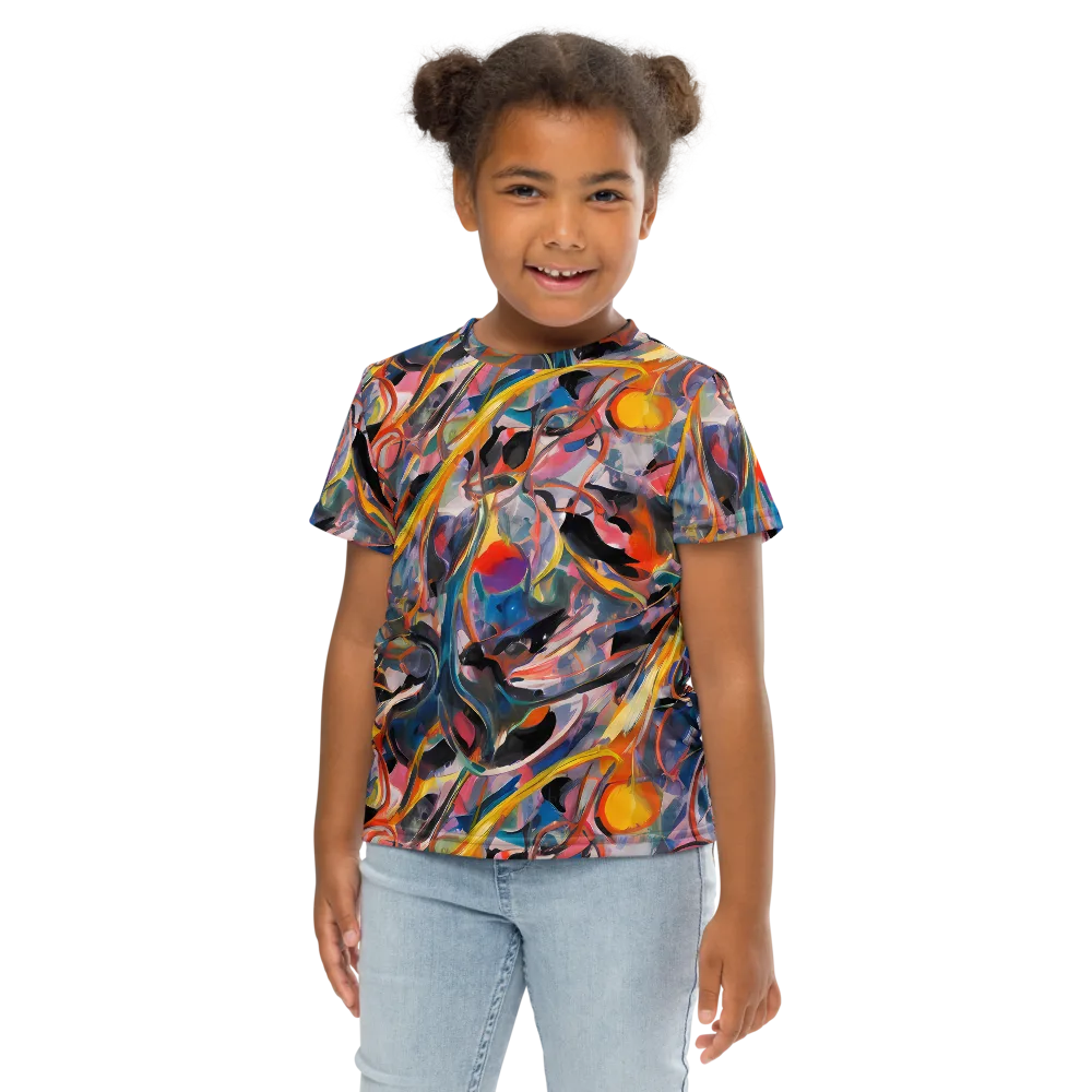 Brazen Rhapsody on Kids Crew Neck T-Shirt — Front