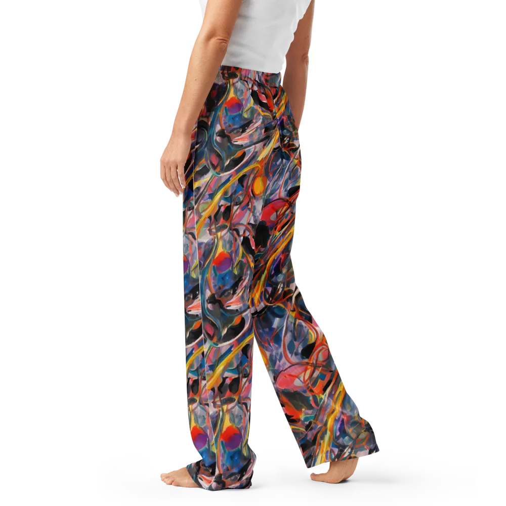 Brazen Rhapsody on Women's Pajama Pants — Left