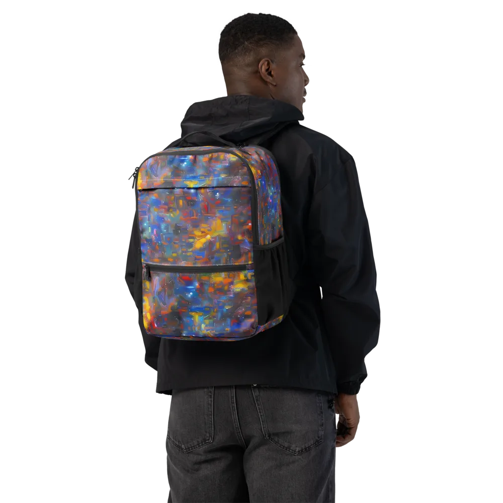 Abstract Conflux on Utility Backpack — Back