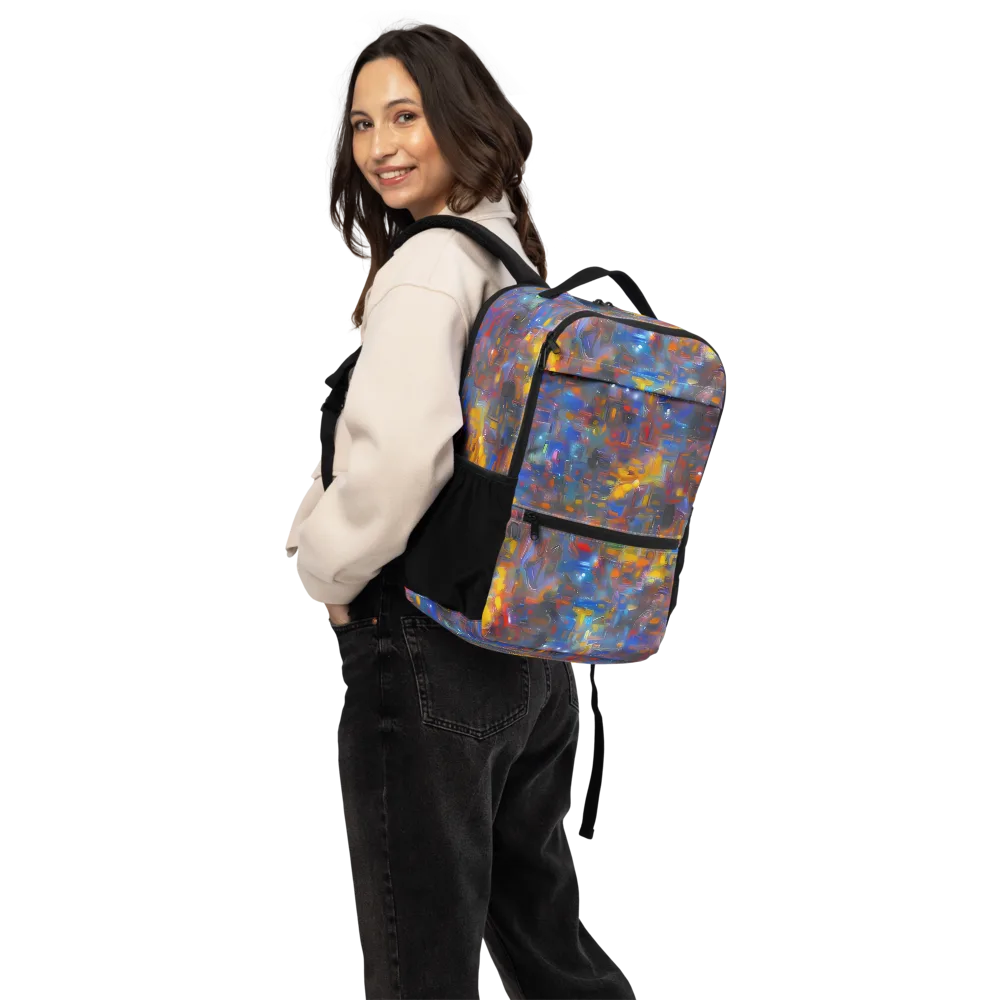 Abstract Conflux on Utility Backpack — Back