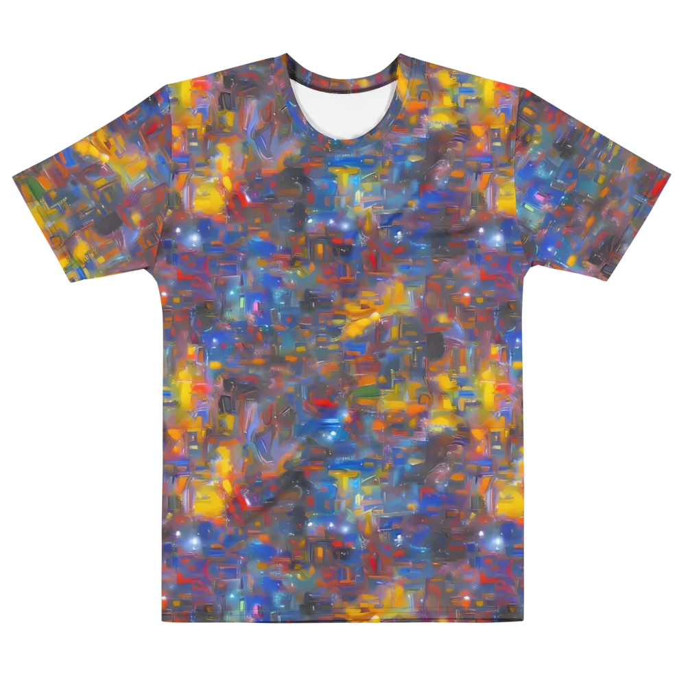 Abstract Conflux on Men's Cotton Crew Neck T-Shirt — Front
