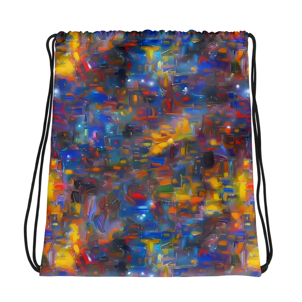 Abstract Conflux on Drawstring Bag — Photo