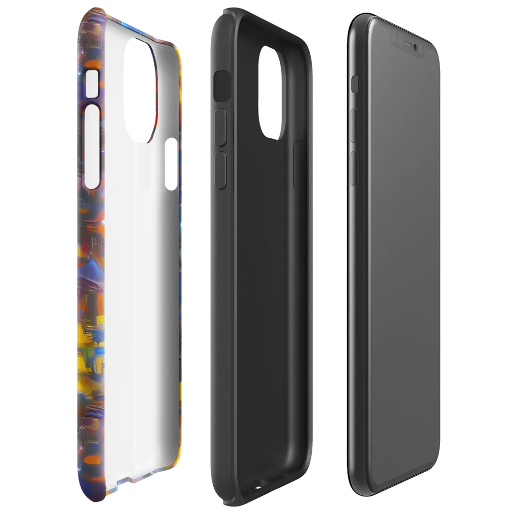 Abstract Conflux on Tough Case for iPhone® — Right