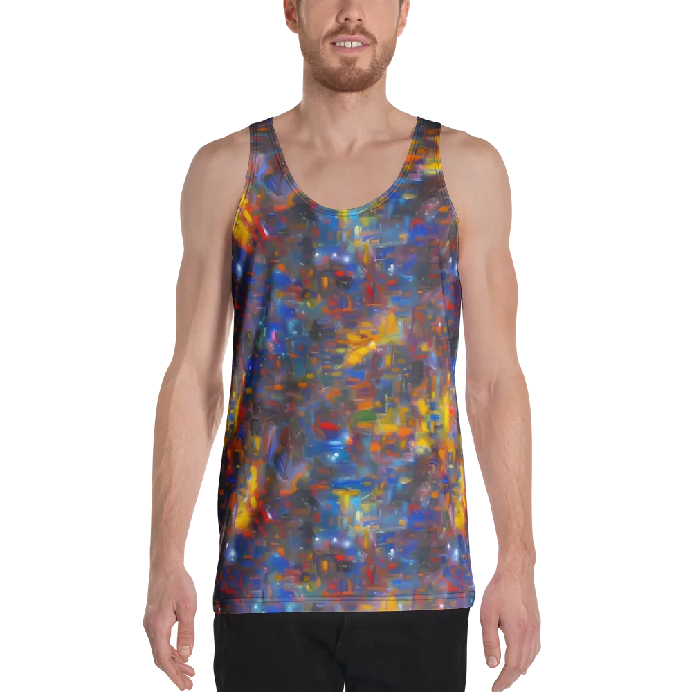 Abstract Conflux on Men's Tank Top — Front