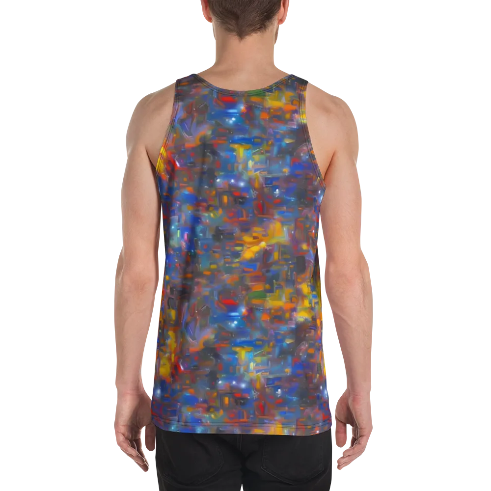 Abstract Conflux on Men's Tank Top — Back