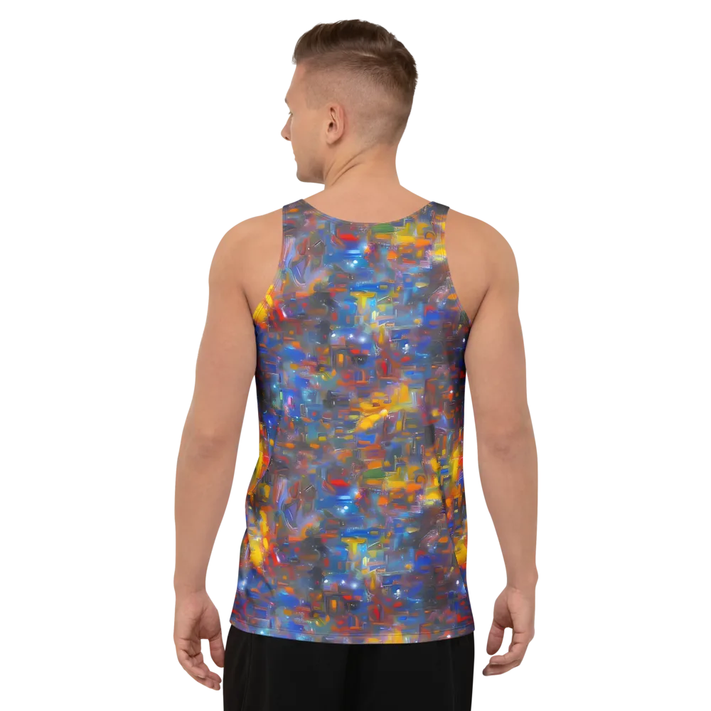 Abstract Conflux on Men's Tank Top — Back